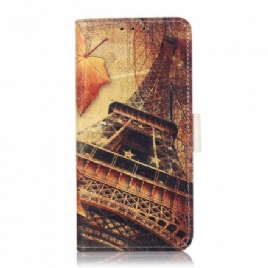 Folio Deksel Til Sony Xperia 10 III Eiffeltårnet Om Høsten