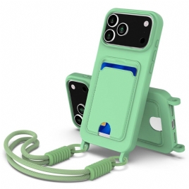 Deksel iPhone 17 Pro Max Kortholder Med Snor