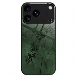 Deksel iPhone 17 Pro Max Mobildeksel Blomsterblekk I Herdet Glass