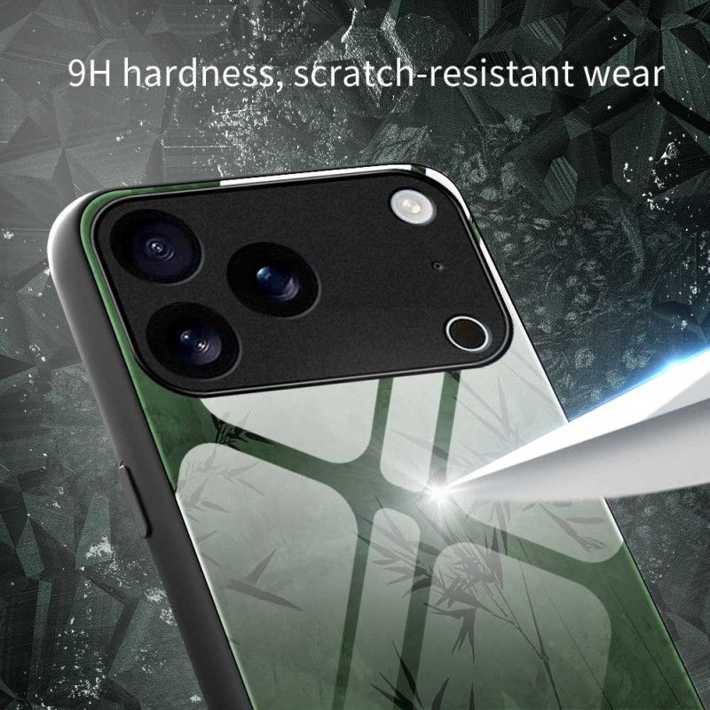 Deksel iPhone 17 Pro Max Mobildeksel Blomsterblekk I Herdet Glass