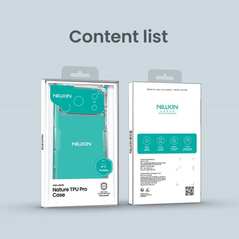 Deksel iPhone 17 Pro Max Nature Pro-serien Nillkin Beskyttelse Deksel