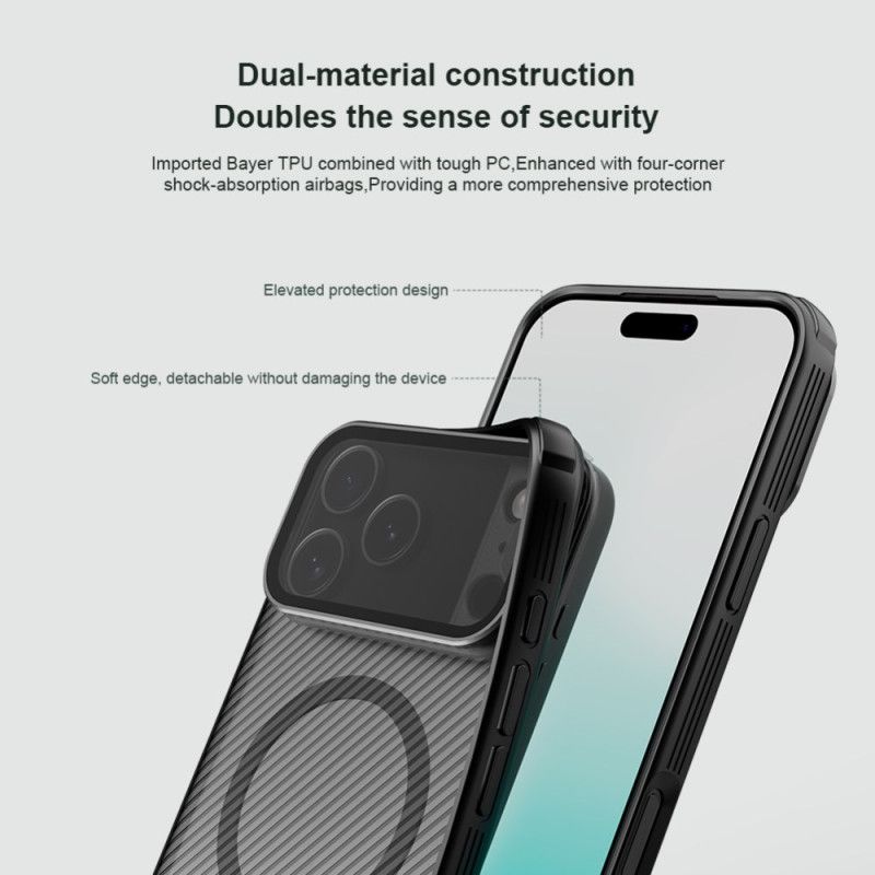 Deksel iPhone 17 Pro Max Nillkin Magnetisk Camshield-støtte