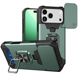 Deksel iPhone 17 Pro Max Robust Stativ Og Skyvedeksel Beskyttelse Deksel