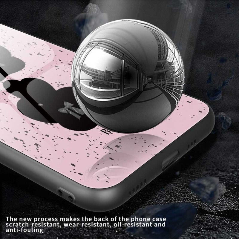 Deksel iPhone 17 Pro Max Rosa Og Svart Herdet Glass Beskyttelse Deksel