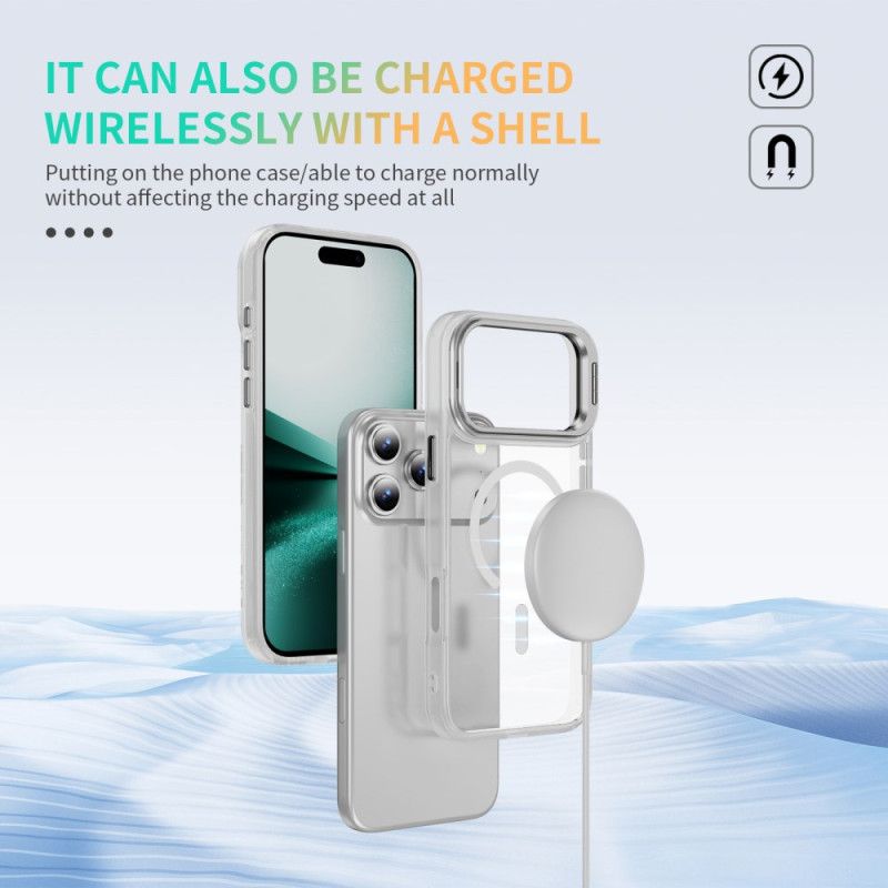 Deksel Til iPhone 17 Pro Max Magnetisk Med Frostet Linsefeste
