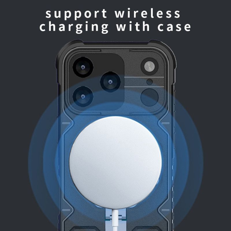 Deksel Til iPhone 17 Pro Max Magsafe-kompatibel Med Feste Og Håndleddsstropp