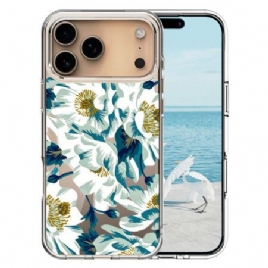 Deksel Til iPhone 17 Pro Max Magsafe-kompatible Hvite Blomster