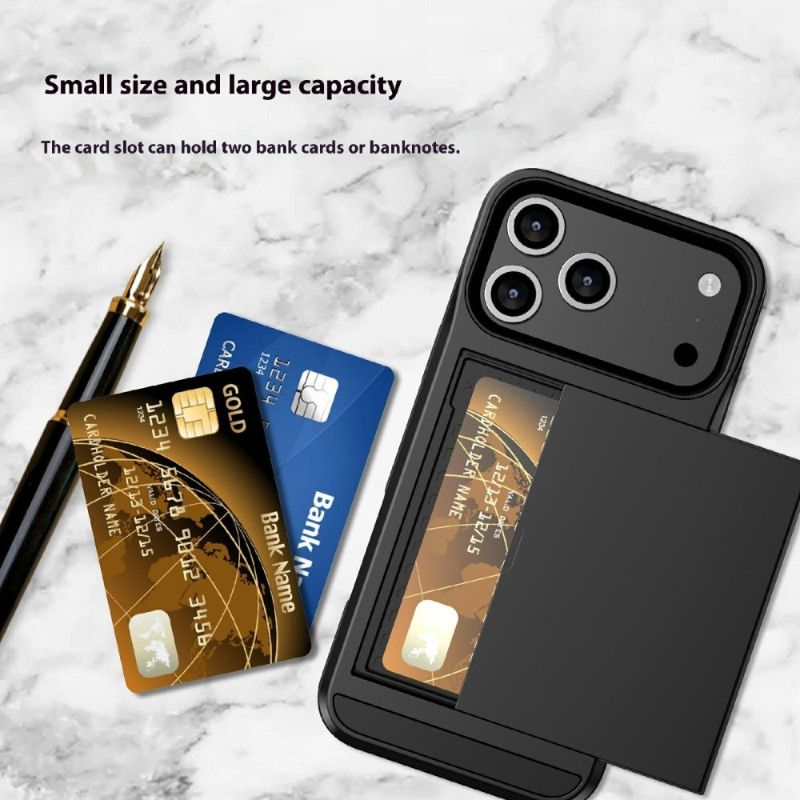 Deksel Til iPhone 17 Pro Max Skyvekortholder