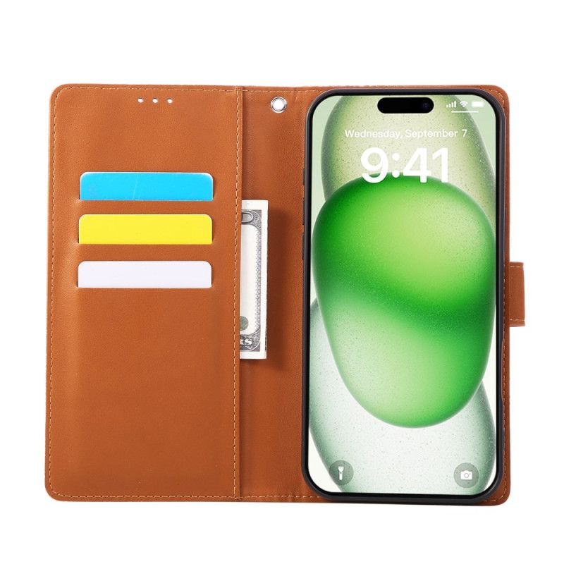 Folio Deksel iPhone 17 Pro Max Blomstertrykk