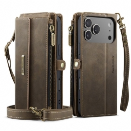 Folio Deksel iPhone 17 Pro Max Caseme-lommebok Beskyttelse Deksel