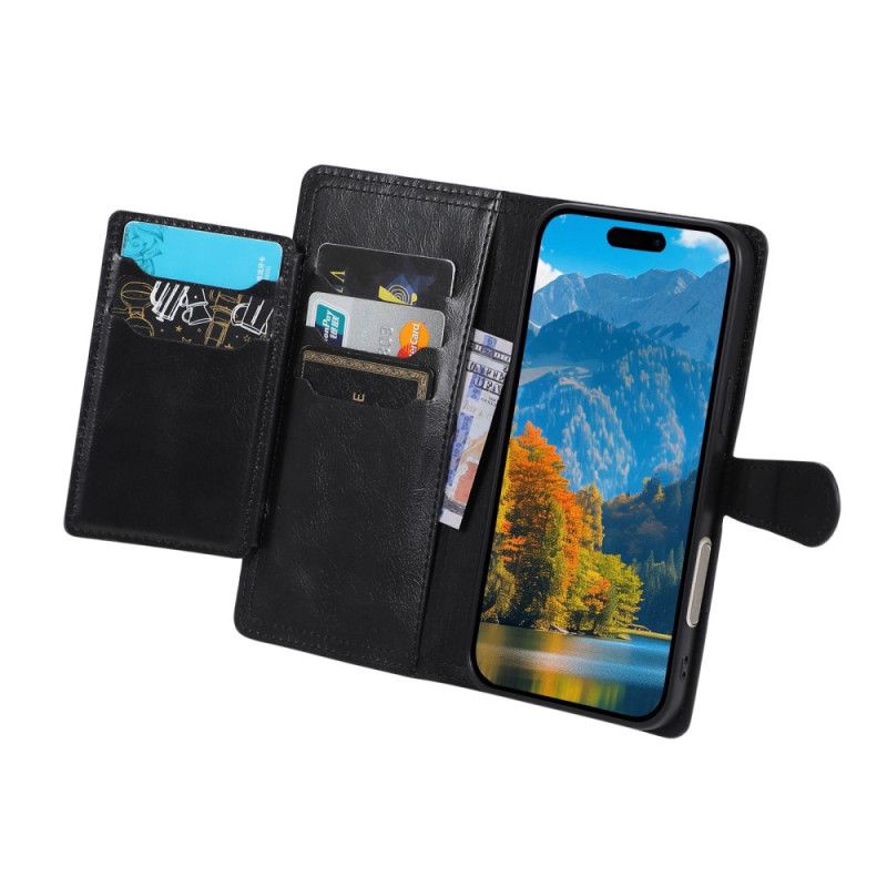 Folio Deksel iPhone 17 Pro Max Glidelåslomme Beskyttelse Deksel