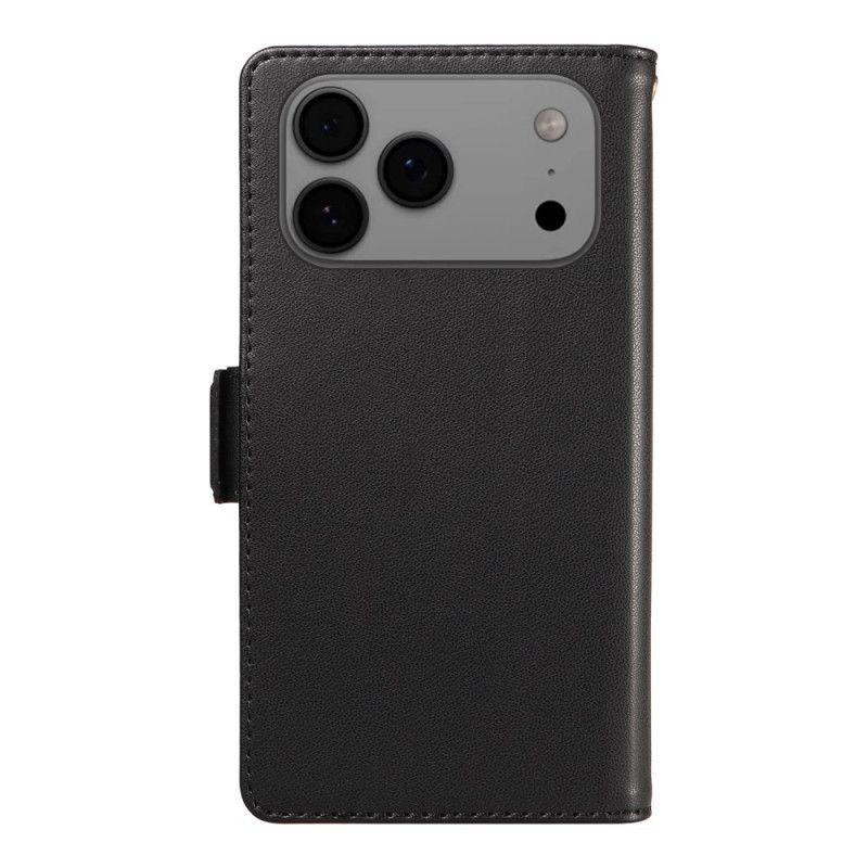 Folio Deksel iPhone 17 Pro Max Snor Med Flere Kort