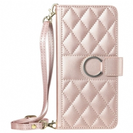 Folio Deksel iPhone 17 Pro Max Vattert Med Snor Og Skulderstropp Beskyttelse Deksel