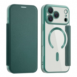 Folio Deksel Lær iPhone 17 Pro Max Magsafe-kompatibel Med Rfid-kortholder