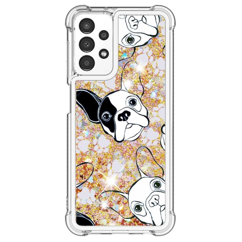 Deksel Til Samsung Galaxy A13 Hr Glitter Dog