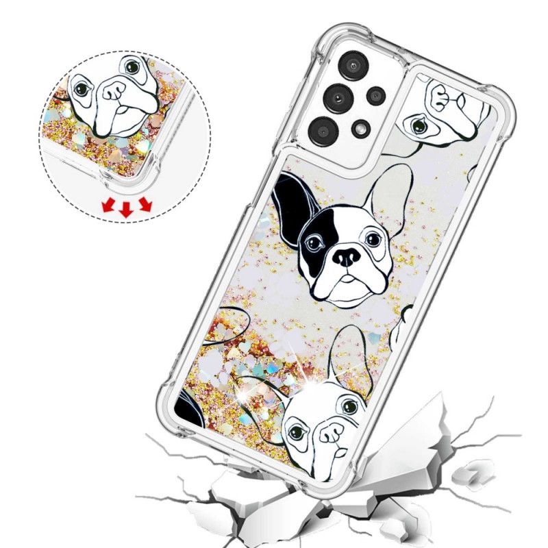 Deksel Til Samsung Galaxy A13 Hr Glitter Dog