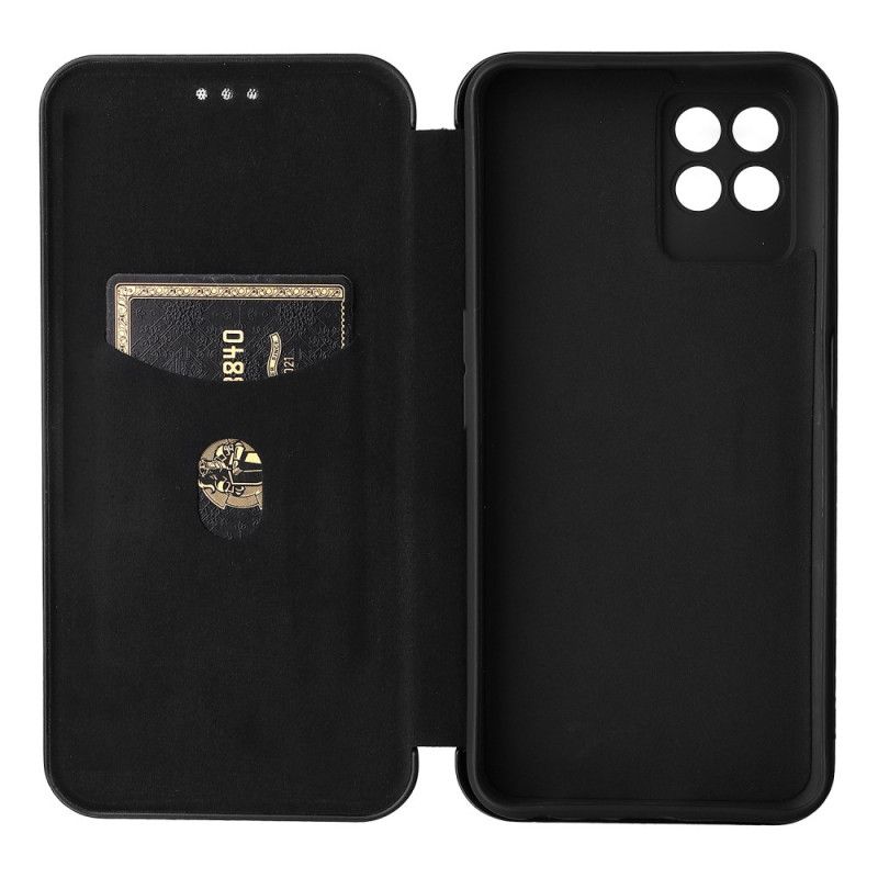 Beskyttelse Deksel Til Realme 8i Folio Deksel Karbonfiber
