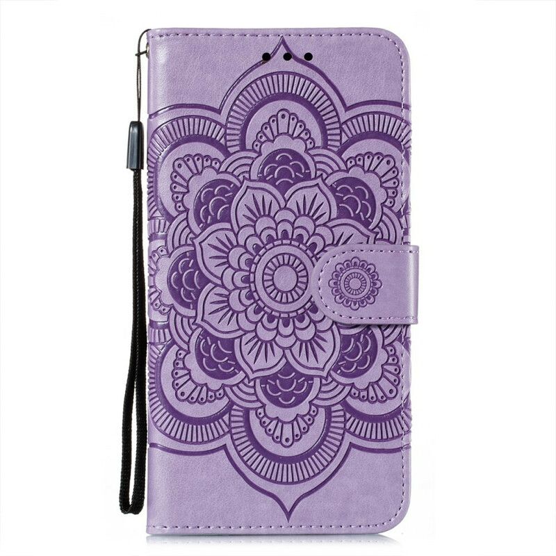 Lærdeksel Til Oppo Find X3 Neo Med Kjede Full Strappy Mandala