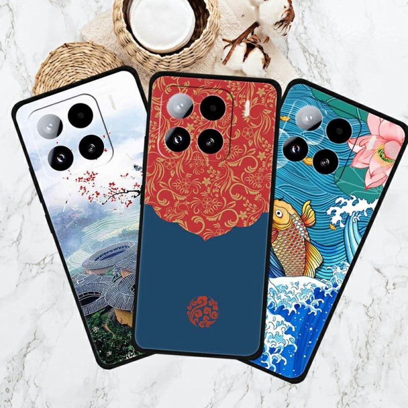 Deksel Xiaomi 15 Pro Kvinne Og Ferskenblomster