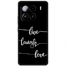Deksel Xiaomi 15 Pro Støtsikkert Tpu-trykt Mønster - Lev Latter Kjærlighet