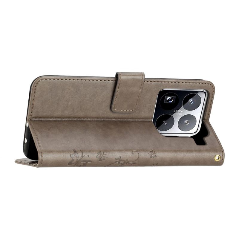 Folio Deksel Til Xiaomi 15 Pro Blomster