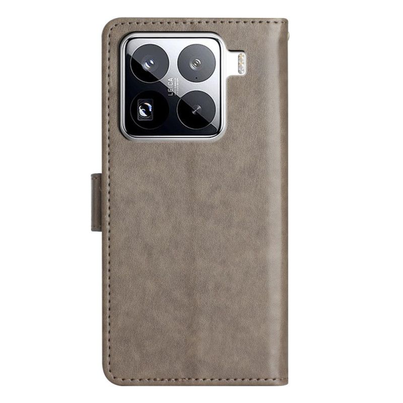 Folio Deksel Til Xiaomi 15 Pro Blomster