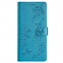 Folio Deksel Til Xiaomi 15 Pro Blomstersommerfugl