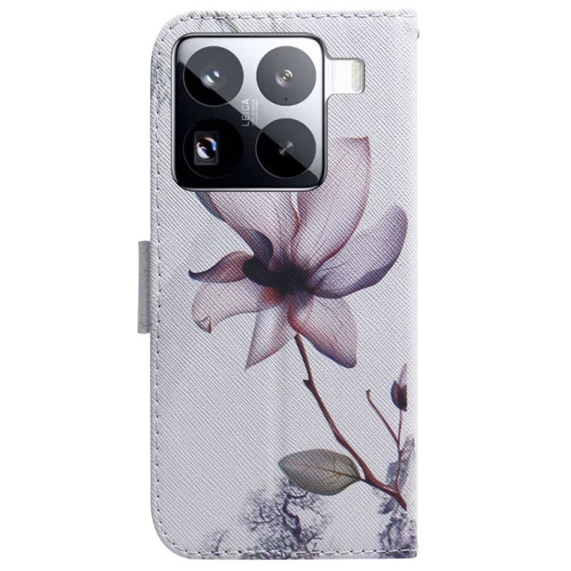 Folio Deksel Xiaomi 15 Pro Blomsterrose