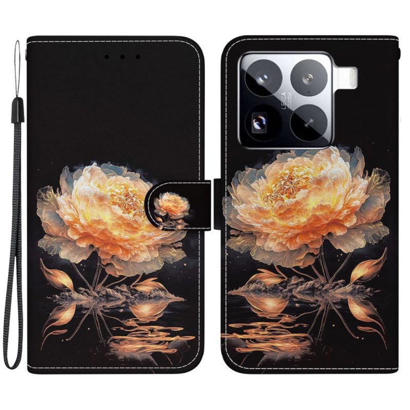 Folio Deksel Xiaomi 15 Pro Gyllen Peon