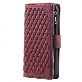 Folio Deksel Xiaomi 15 Pro Multifunksjonell Quiltet Lommebok