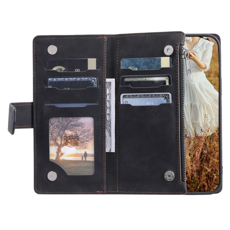 Folio Deksel Xiaomi 15 Pro Multifunksjonell Quiltet Lommebok