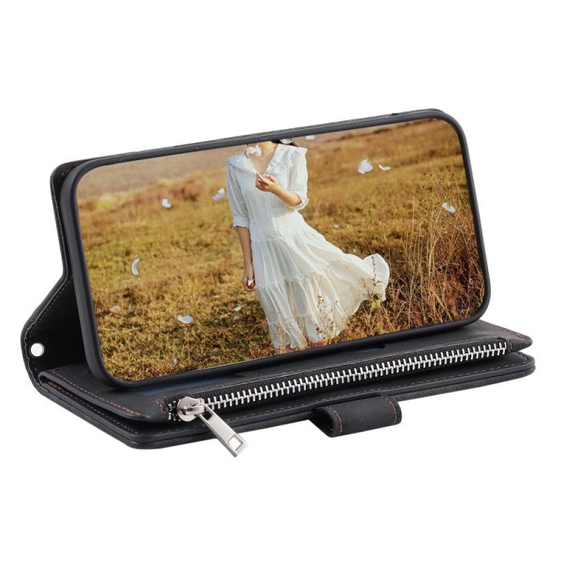 Folio Deksel Xiaomi 15 Pro Multifunksjonell Quiltet Lommebok