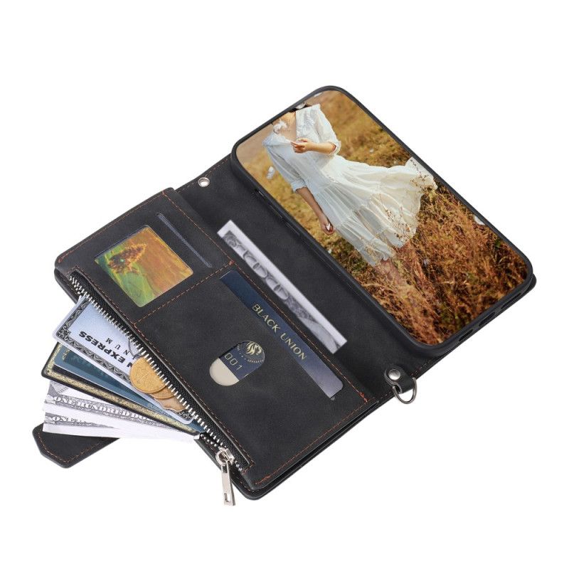 Folio Deksel Xiaomi 15 Pro Multifunksjonell Quiltet Lommebok