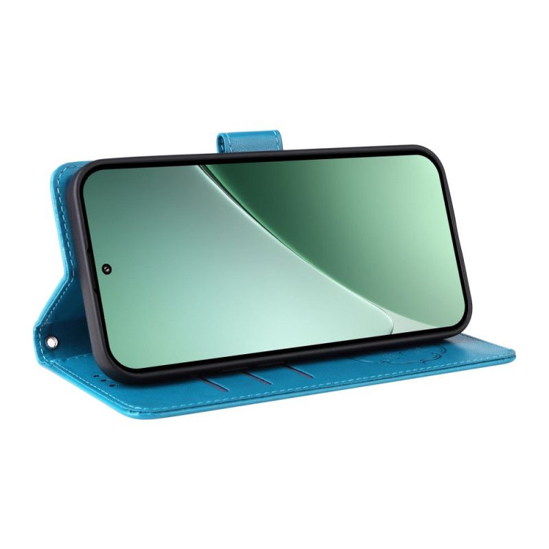 Folio Deksel Xiaomi 15 Pro Sommerfugler Og Blomster