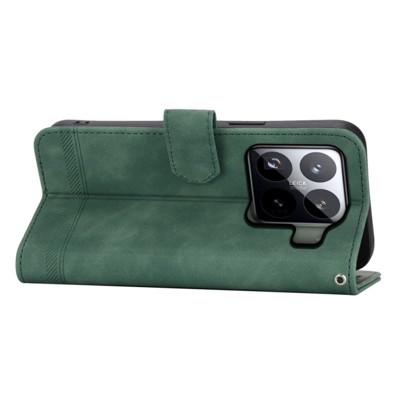 Lærdeksel Folio Deksel Xiaomi 15 Pro Dierfeng