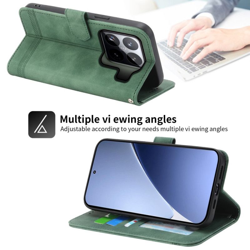 Lærdeksel Folio Deksel Xiaomi 15 Pro Dierfeng