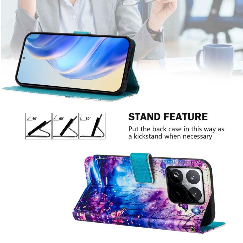 Lærdeksel Folio Deksel Xiaomi 15 Pro Mobildeksel Drømmenes Dal