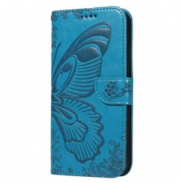 Lærdeksel Folio Deksel Xiaomi 15 Pro Mobildeksel Sommerfugldesign