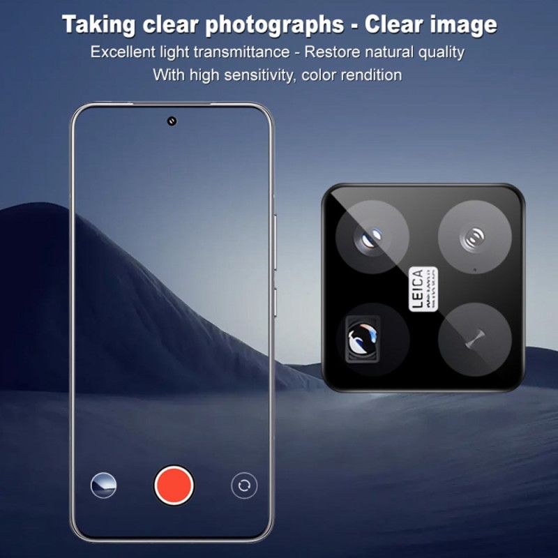 Linsebeskytter I Herdet Glass For Xiaomi 15 Pro Med Selvjusterende Ramme
