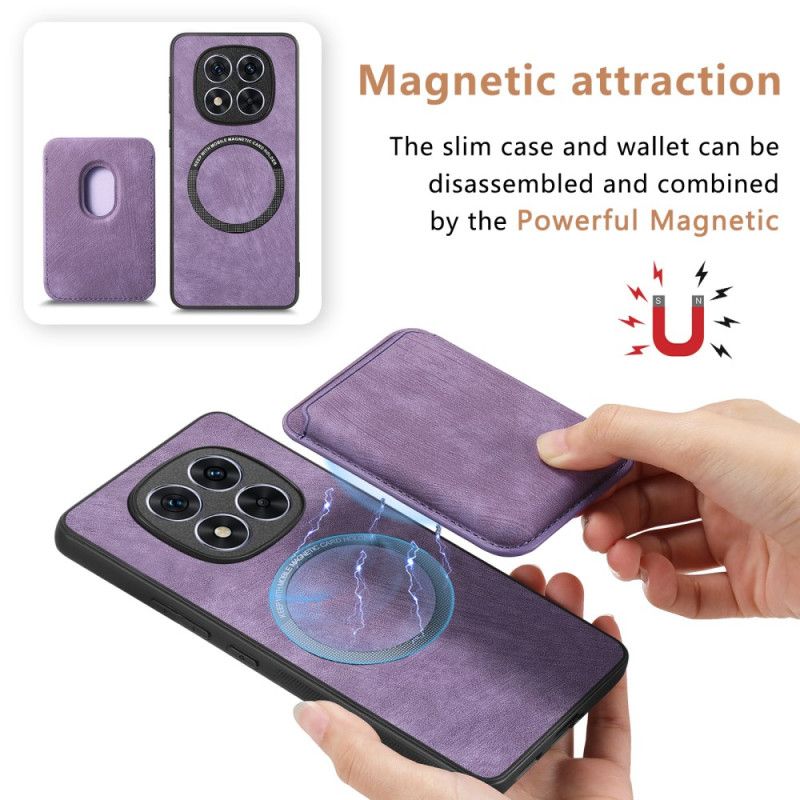 Deksel Poco X7 5g Avtakbar Kortholder I Læreffekt Beskyttelse Deksel