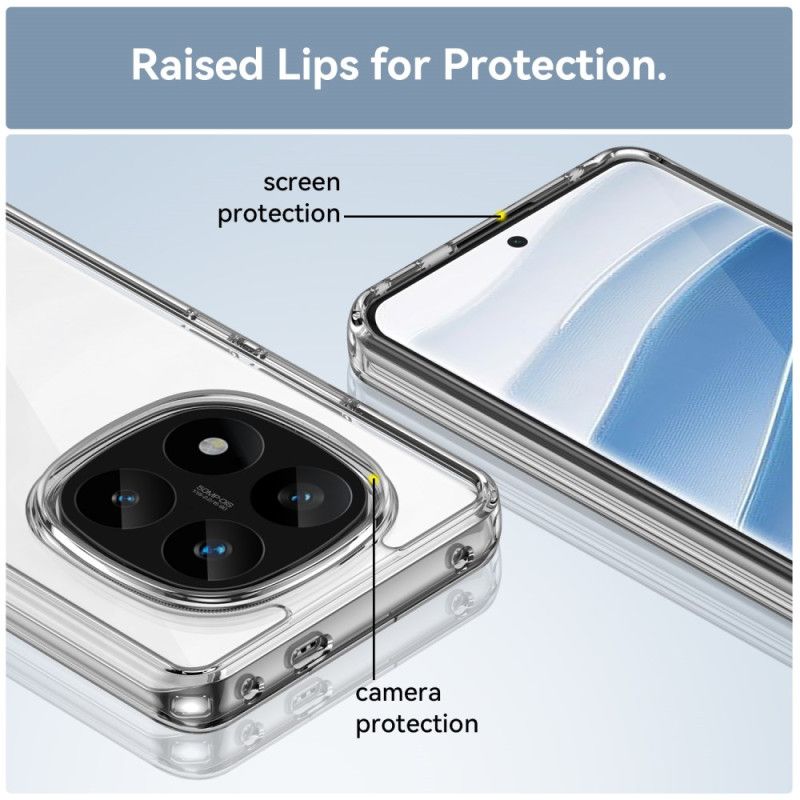 Deksel Poco X7 5g Gjennomsiktig Med Heldekkende Skjermbeskytter I Herdet Glass Beskyttelse Deksel