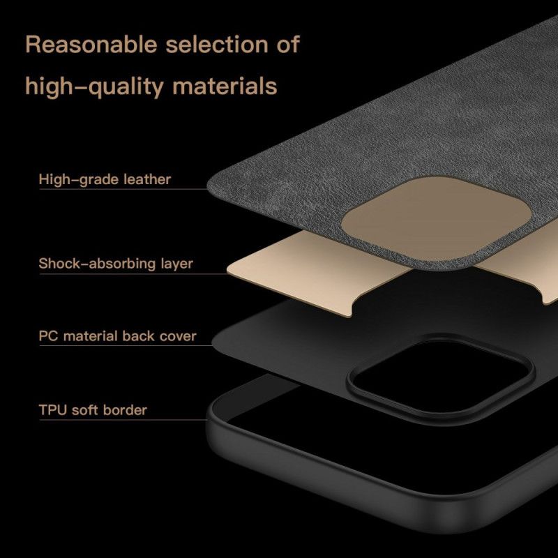 Deksel Poco X7 5g Kunstig Skinn Lær