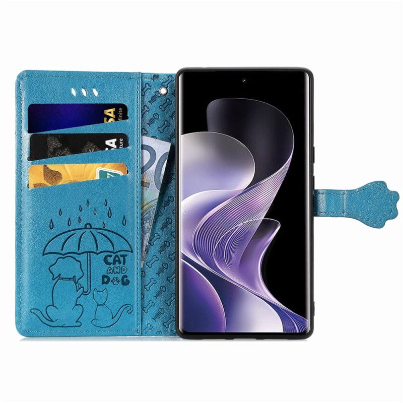 Folio Deksel Poco X7 5g Animerte Dyr Beskyttelse Deksel