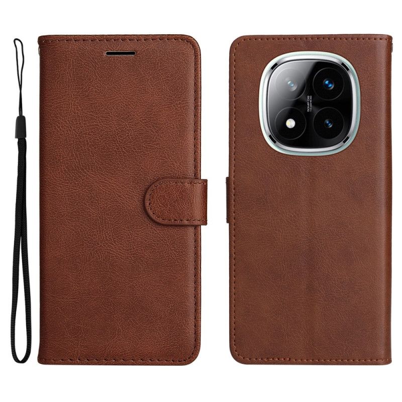 Folio Deksel Poco X7 5g Ensfarget Kunstskinn