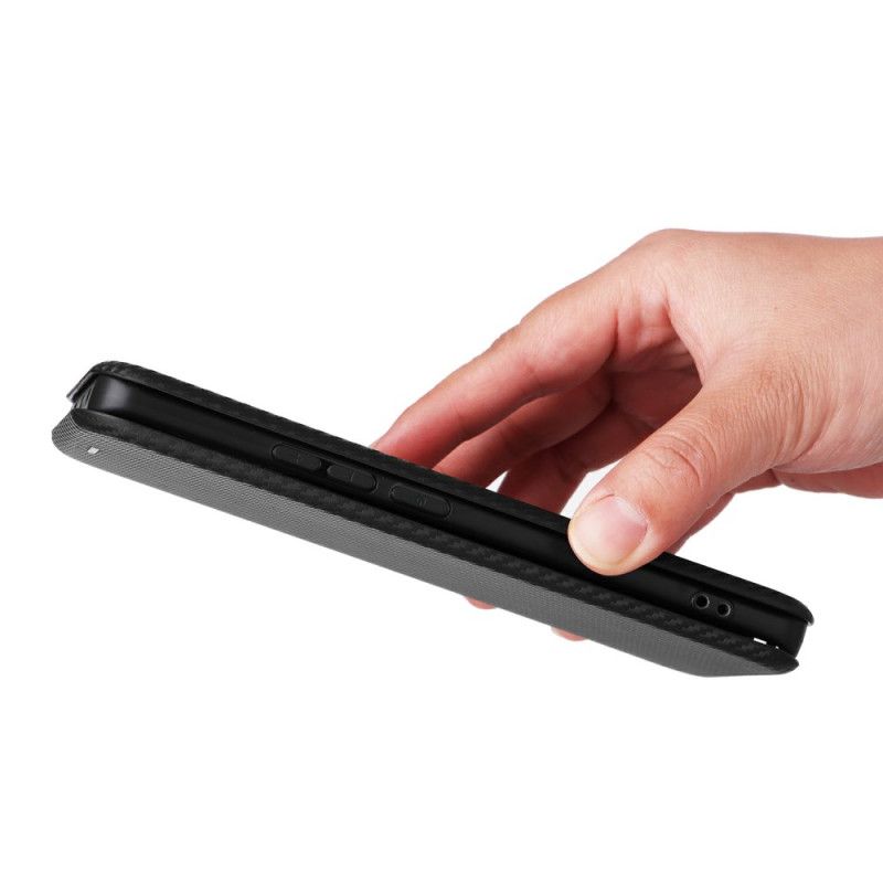 Folio Deksel Poco X7 5g Karbonfiber Beskyttelse Deksel