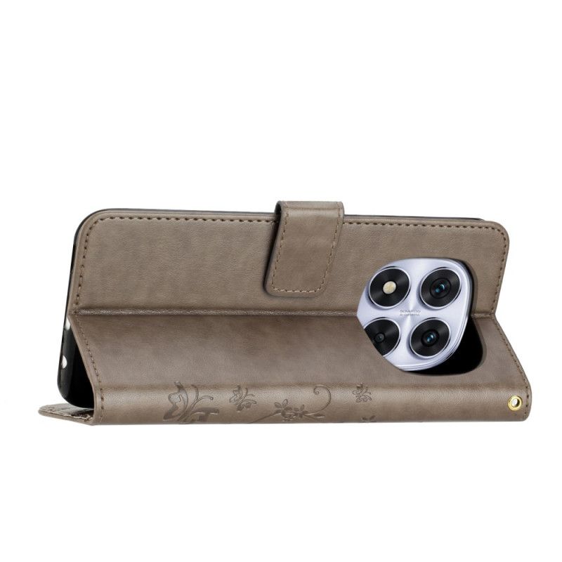 Folio Deksel Poco X7 5g Trykte Sommerfugler Og Blomster