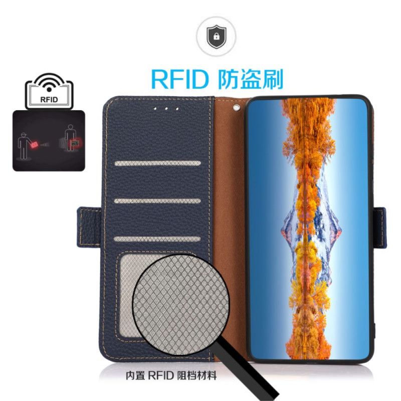 Folio Deksel Til Poco X7 5g Kazneh Rfid-beskyttelseslær