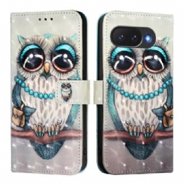Folio Deksel Google Pixel 10a Grå Ugle Beskyttelse Deksel