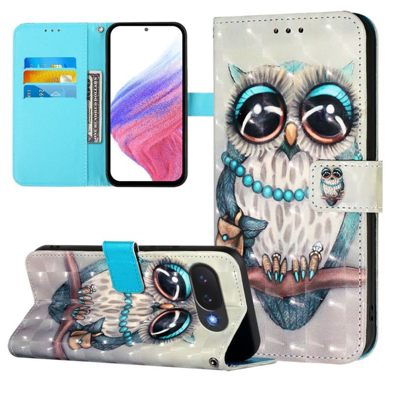 Folio Deksel Google Pixel 10a Grå Ugle Beskyttelse Deksel
