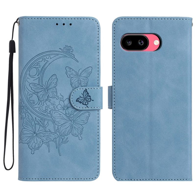 Folio Deksel Google Pixel 10a Sommerfugl Og Blomster Beskyttelse Deksel